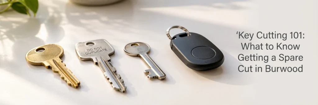 Key cutting and spare key guide for Burwood homeowners